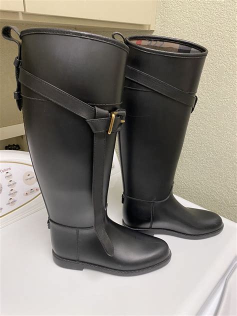 burberry riding rain boots sale|wearing Burberry rain boots.